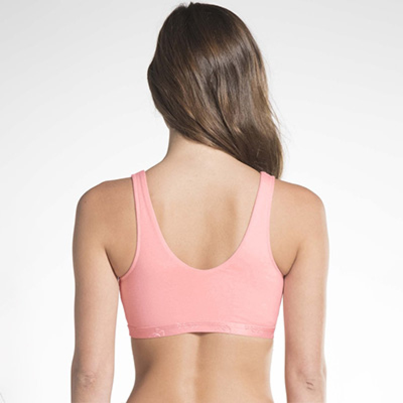 Pink Solid Non-Wired Lightly Padded Everyday Bra