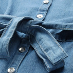 Blue Denim Pure Cotton Basic Jumpsuit