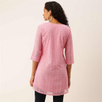 Pink Embroidered Tunic