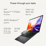 ASUS Zenbook 14 OLED (2023) Ryzen 7 Octa Core 7730U - (16 GB/512 GB SSD/Windows 11 Home)  Thin and Light Laptop