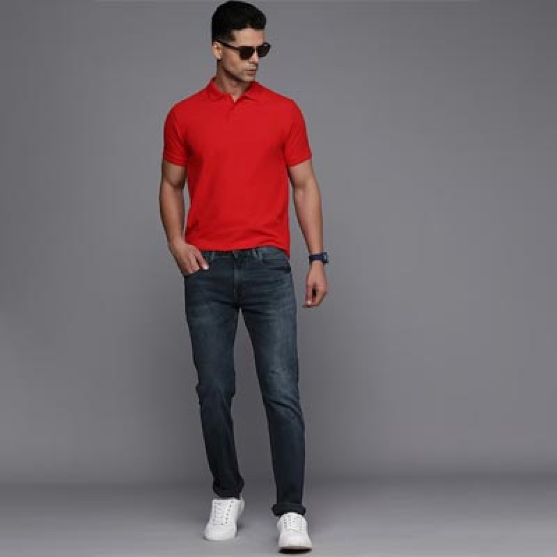 Men Navy Blue Slim Fit Mid-Rise Light Fade Stretchable Jeans