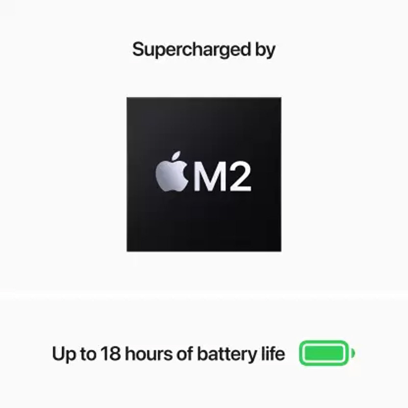 APPLE 2022 MacBook AIR M2 - (8 GB/256 GB SSD/Mac OS Monterey) MLY33HN/A  (13.6 Inch, Midnight, 1.24 Kg)