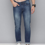Men Blue Micheal Slim Fit Heavy Fade Stretchable Jeans